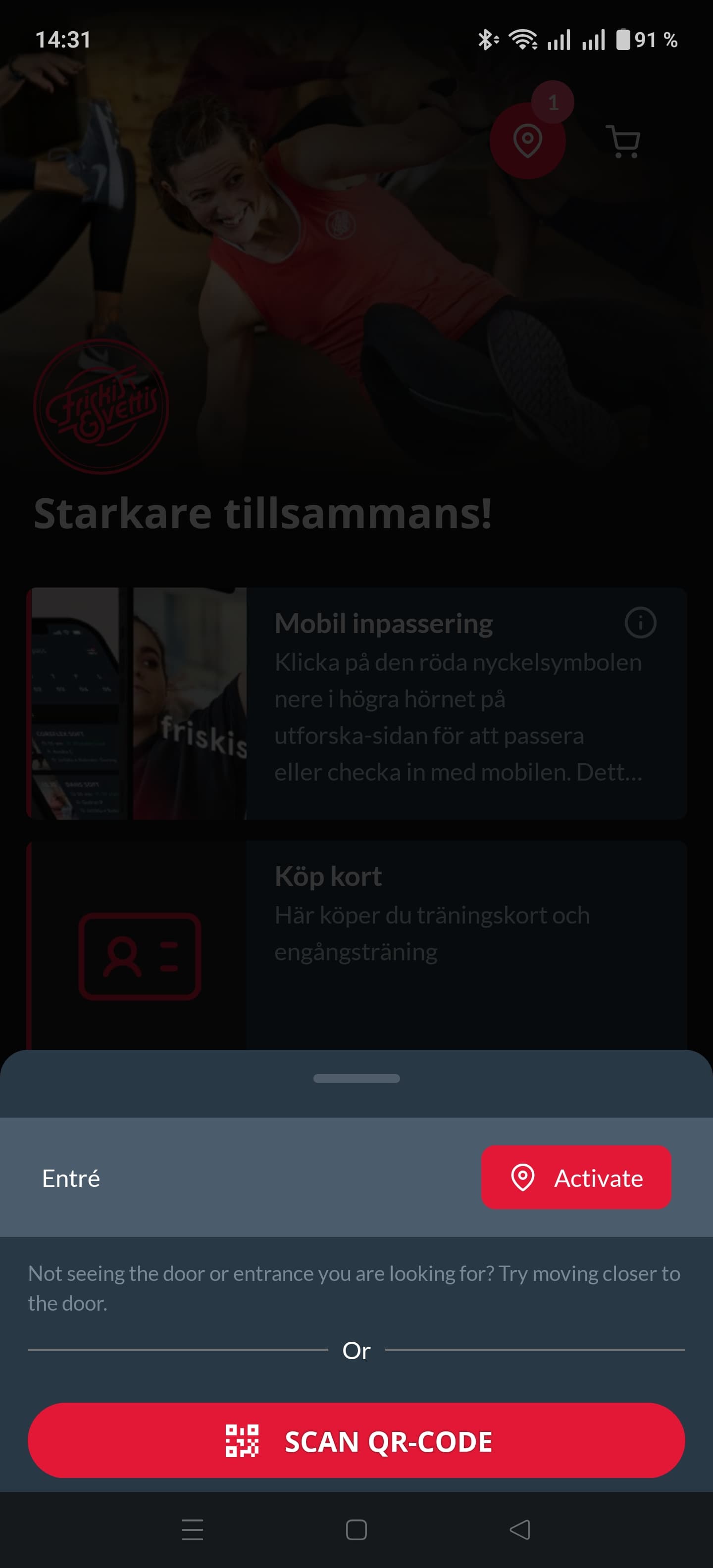 Gym app screenshot step 2